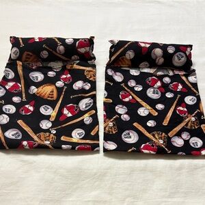 Pair of Vintage Doll Sports Themed Sleeping Bags